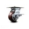 Service Caster 4 Inch Heavy Duty Polyurethane Caster with Roller Bearing and Brake SCC SCC-35S420-PPUR-SLB - alternate 1